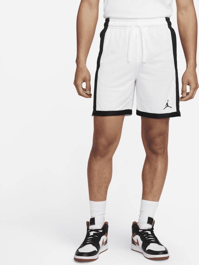 Jordan Sport Dri-fit Mesh Shorts Sportshorts Kleding white black black maat: XXL beschikbare maaten:XXL