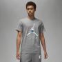 Jordan Grafische Tee Carbon Heather T-shirt Gray Heren - Thumbnail 1