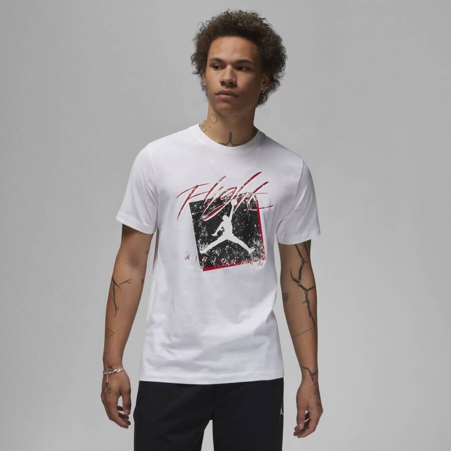 Jordan Brancd Gfx Crew 1 T-shirts Kleding white black white maat: XL beschikbare maaten:XL