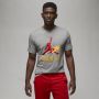 Jordan Grafische Tee Carbon Heather T-Shirt Gray Heren - Thumbnail 1