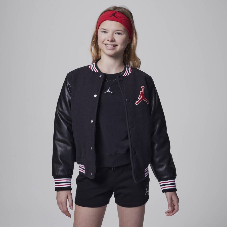 Jordan Varsity Jacket kinderjack Zwart