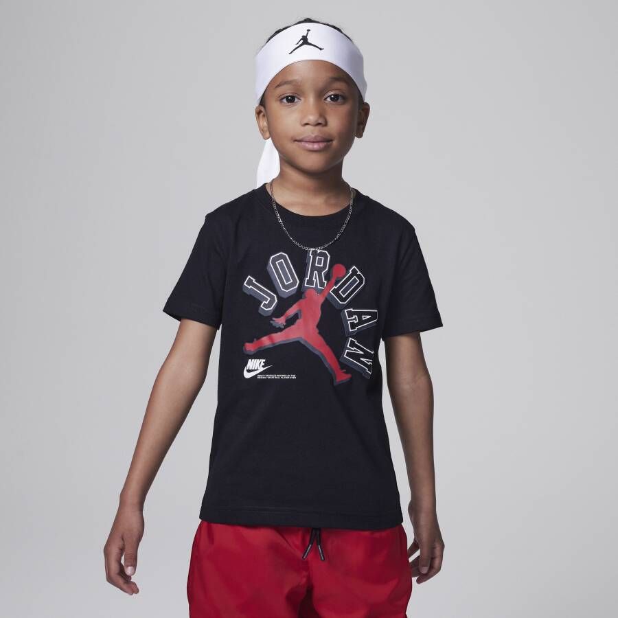 Jordan Varsity Jumpman Tee T-shirt voor kleuters Zwart