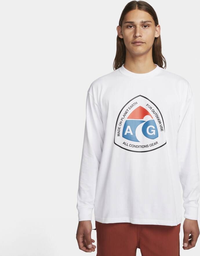 Nike ACG T-shirt met lange mouwen voor heren Wit