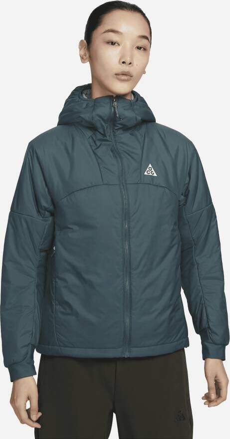 Nike ACG 'Rope De Dope' PrimaLoft Therma-FIT ADV licht waterafstotend damesjack met capuchon Grijs