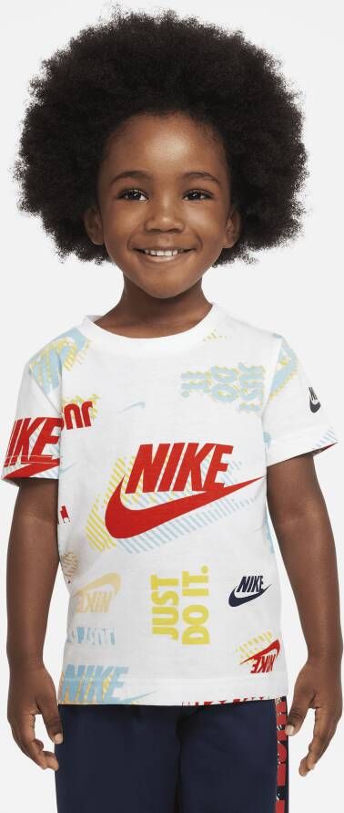 Nike Active Pack T-shirt met print voor peuters Wit