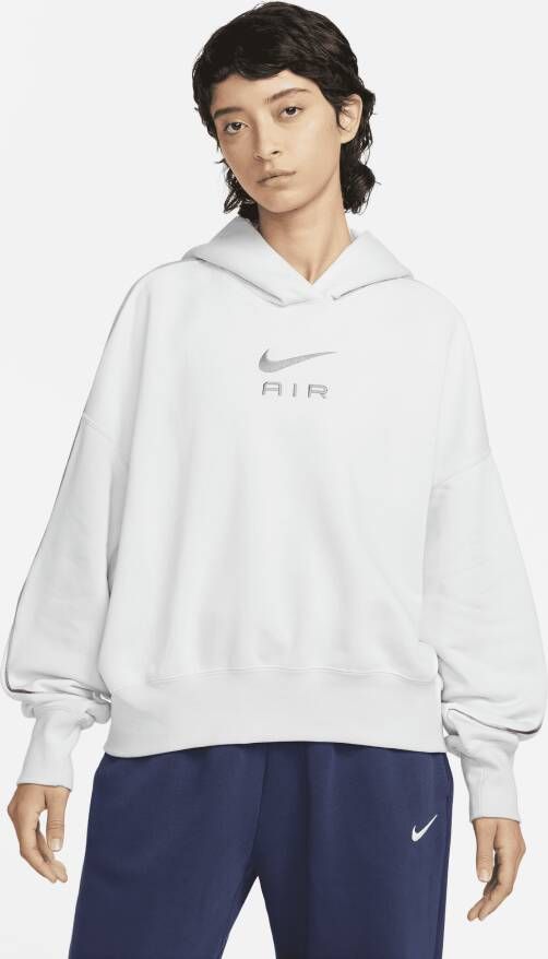 Nike Air Fleecehoodie voor dames Grijs