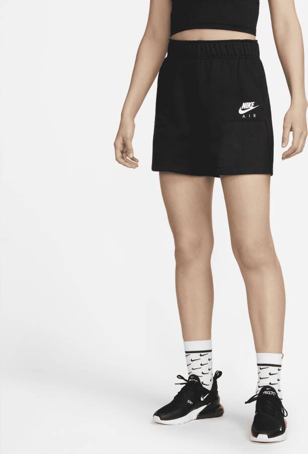 Nike Air Fleeceshorts voor dames Zwart