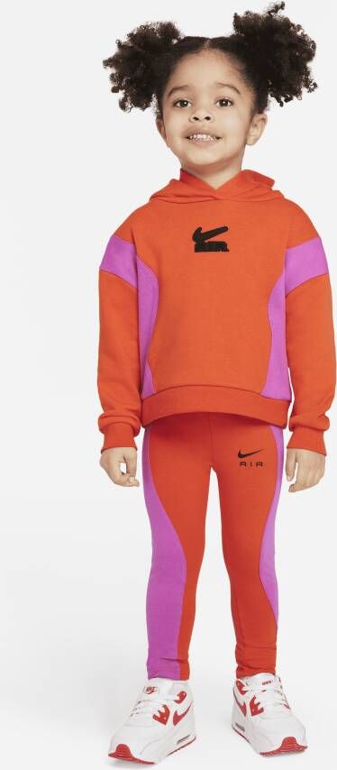 Nike Air French Terry Pullover and Leggings Set Peuterset Rood