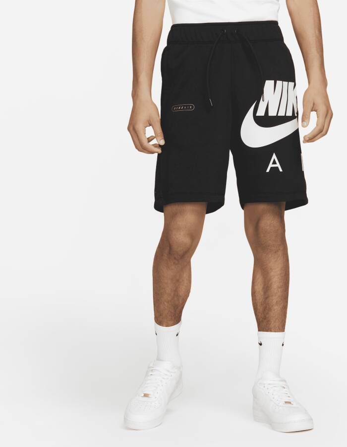 Nike Air Herenshorts van sweatstof Zwart