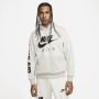 Nike Air Hoodie van geborstelde fleece voor heren Grijs - Thumbnail 1