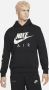 Nike Air Hoodie van geborstelde fleece voor heren Zwart - Thumbnail 1