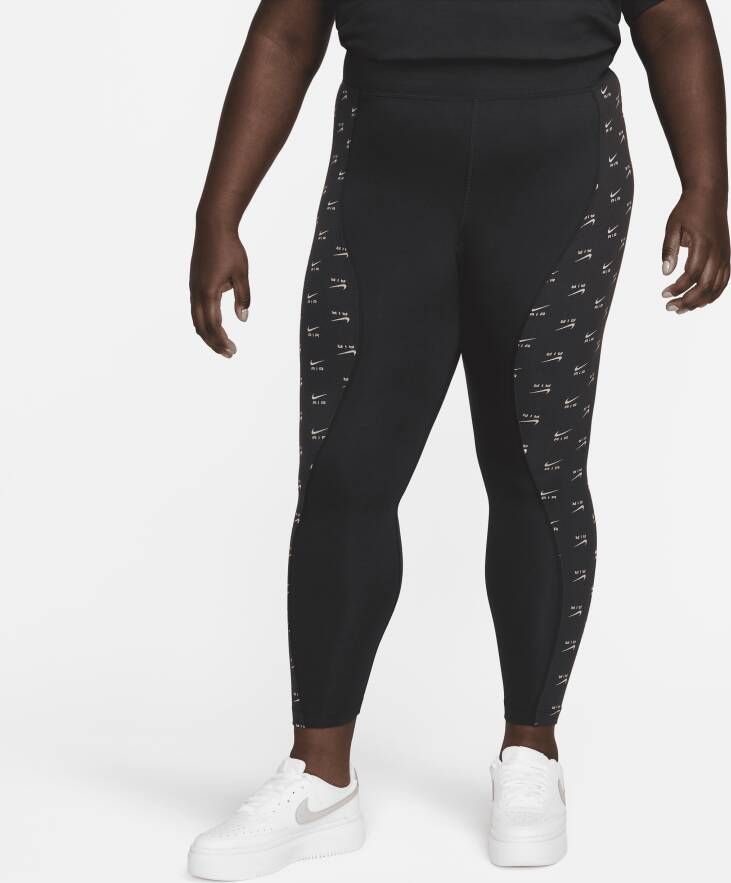 Nike Air Legging met volledige lengte en hoge taille voor dames (Plus Size) Zwart