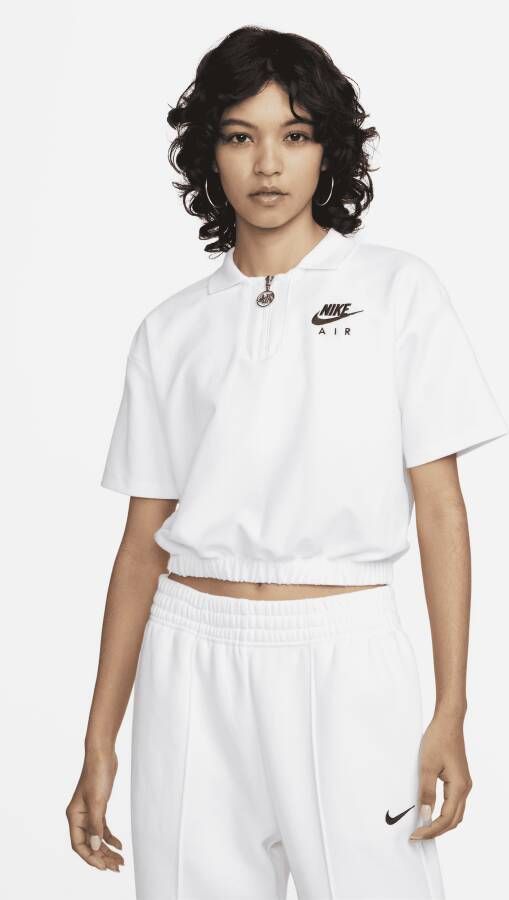 Nike Air Pique polo voor dames Wit