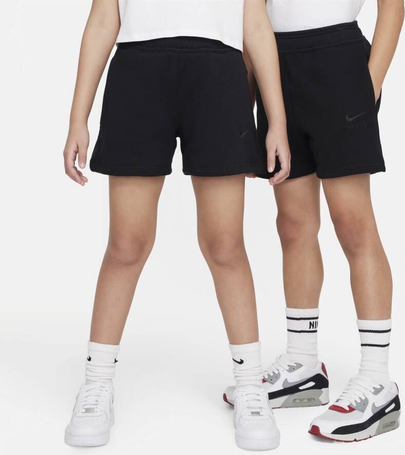 Nike Air Shorts van sweatstof voor kids Zwart