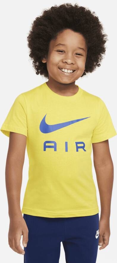 Nike Air T-shirt voor kleuters Geel