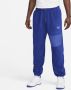 Nike Winter Fleece Trainingsbroek Blauw Wit Blue Heren - Thumbnail 1