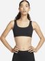 Nike Alate All U Licht gevoerde sport-bh met U-vormige hals en lichte ondersteuning Zwart - Thumbnail 1