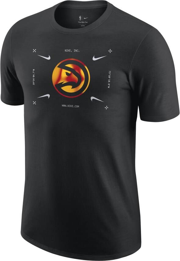 Nike Atlanta Hawks NBA-herenshirt Zwart