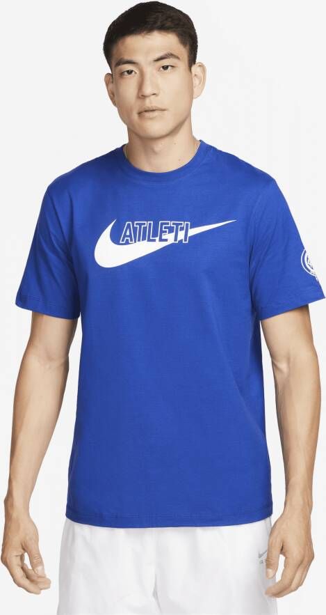 Nike Atlético de Madrid Swoosh T-shirt voor heren Blauw