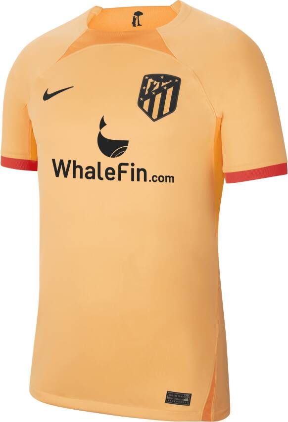 Nike Atlético Madrid 2022 23 Stadium Derde Dri-FIT voetbalshirt voor heren Oranje