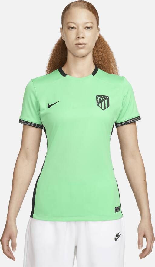 Nike Atlético Madrid 2023 24 Stadium Derde Dri-FIT voetbalshirt voor dames Groen