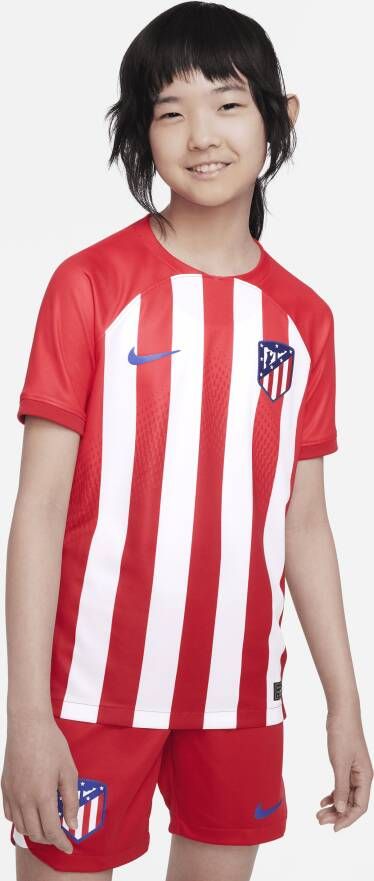 Nike Atlético Madrid 2023 24 Stadium Thuis Dri-FIT voetbalshirt voor kids Rood