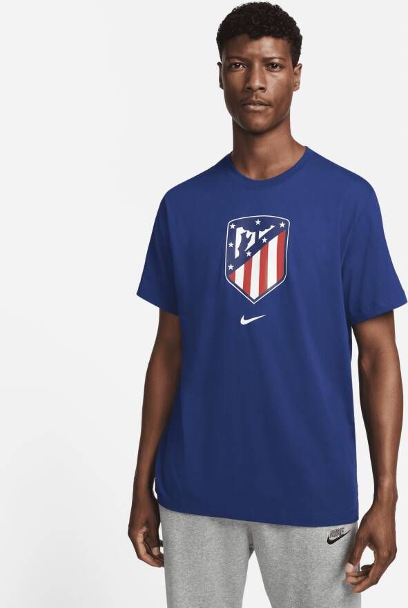Nike Atlético Madrid Crest Voetbalshirt voor heren Blauw