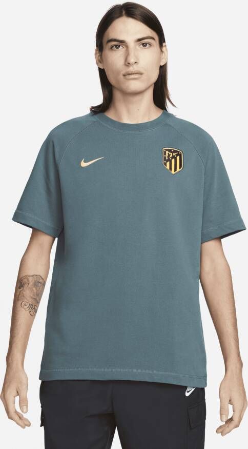 Nike Atlético Madrid Travel Voetbaltop met korte mouwen voor heren Blauw