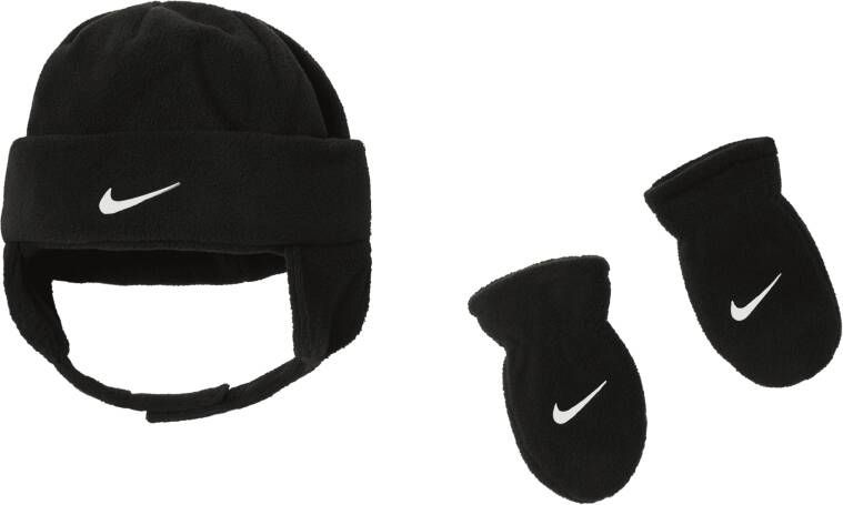 Nike Babyset met muts en wanten (12-24 maanden) Zwart