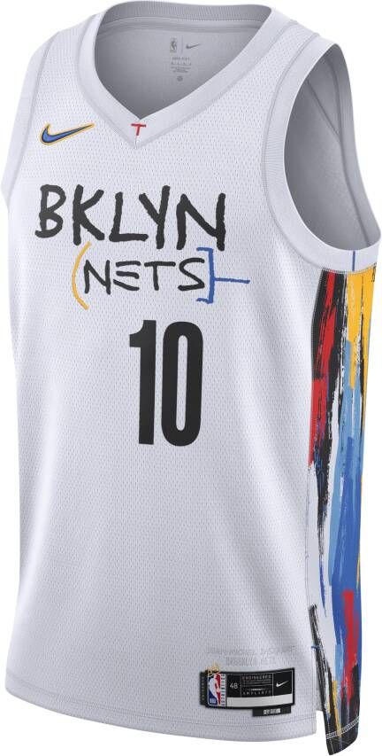 Nike Ben Simmons Brooklyn Nets City Edition Swingman NBA-jersey met Dri-FIT Wit