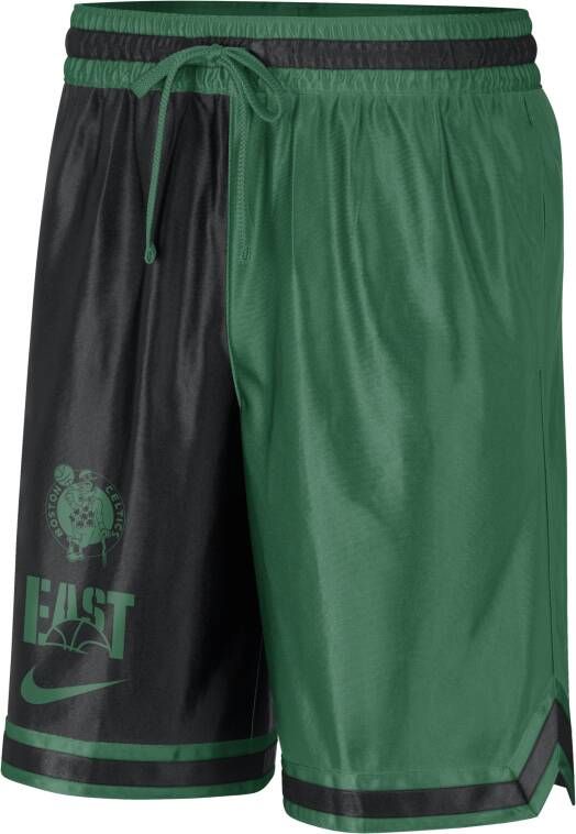 Nike Boston Celtics Courtside Dri-FIT NBA-herenshorts met graphics Groen