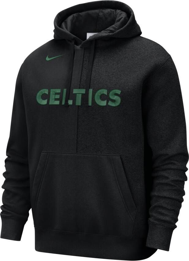 Nike Boston Celtics Courtside NBA-fleecehoodie voor heren Zwart