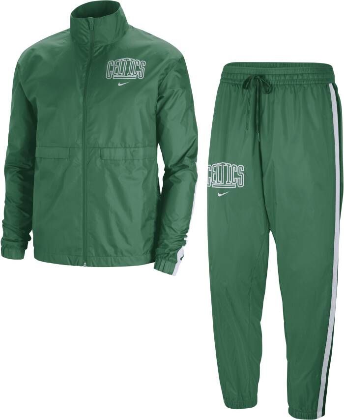 Nike Boston Celtics Courtside NBA-trainingspak voor heren Groen