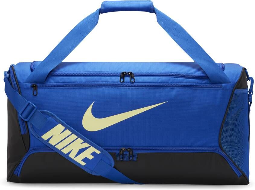 Nike Brasilia 9.5 Trainingstas (medium 60 liter) Blauw