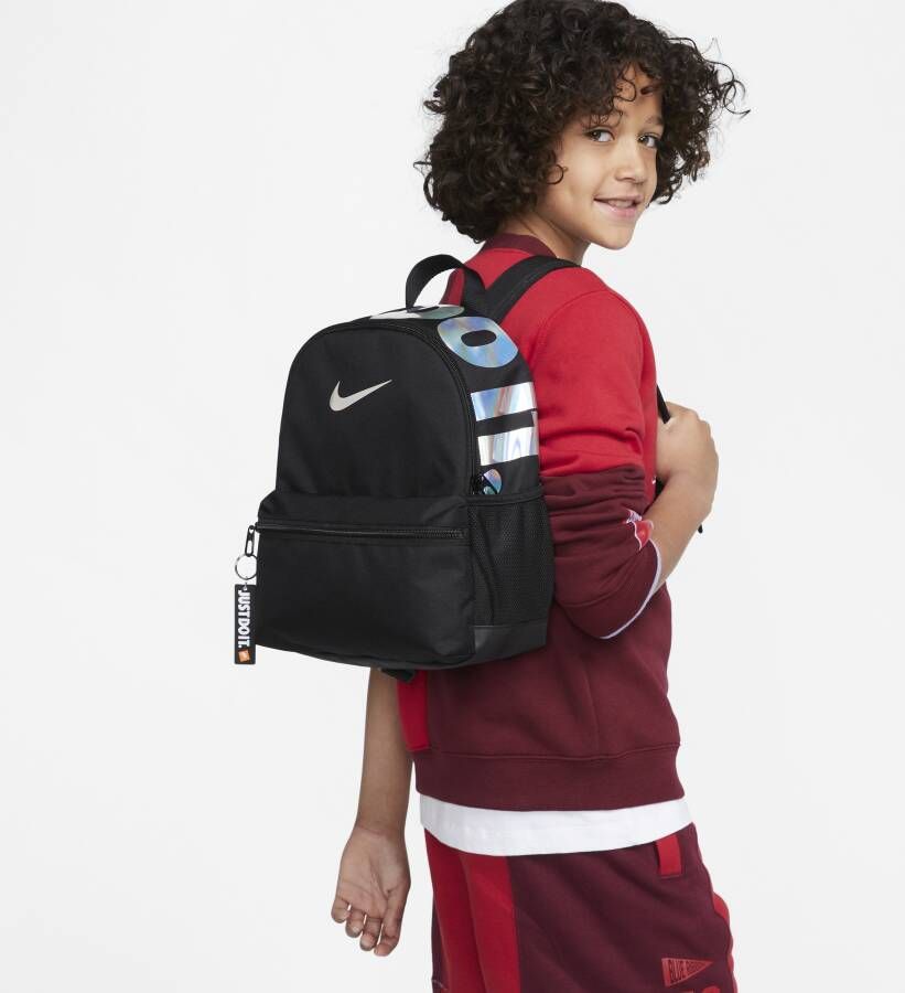 Nike Brasilia JDI Minirugzak voor kids (11 liter) Zwart
