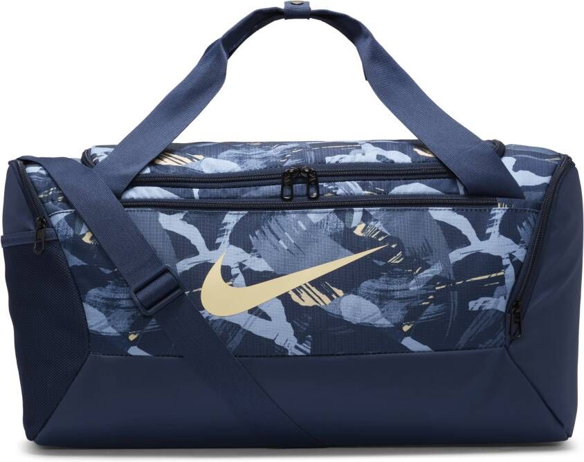 Nike Brasilia Sporttas met print (small 41 liter) Blauw