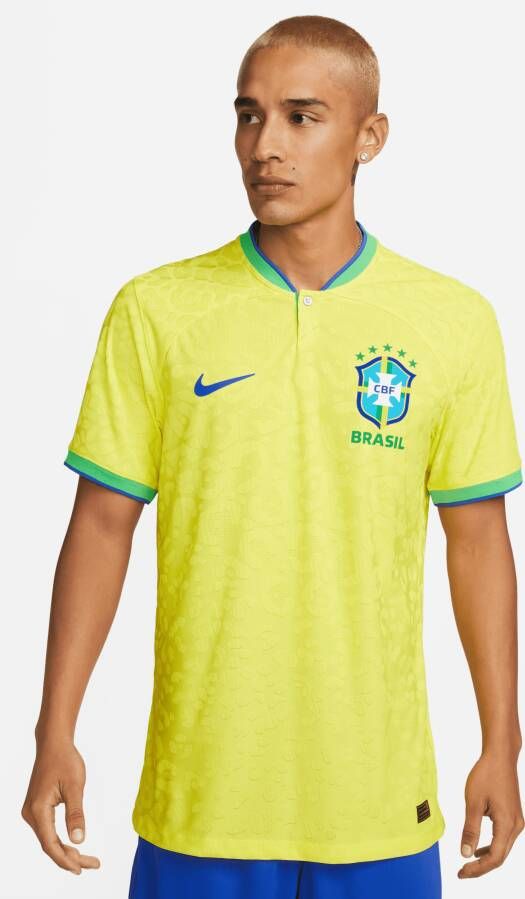 Nike Brazilië 2022 23 Match Thuis Dri-FIT ADV voetbalshirt voor heren Geel