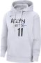 Nike Brooklyn Nets City Edition NBA-fleecehoodie voor heren Wit - Thumbnail 1