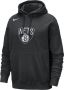Nike Brooklyn Nets Club NBA-hoodie voor heren Zwart - Thumbnail 1