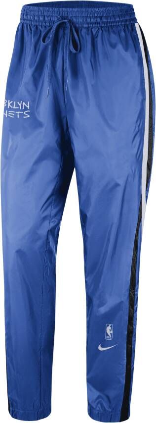Nike Brooklyn Nets Courtside City Edition NBA-trainingsbroek voor dames Blauw