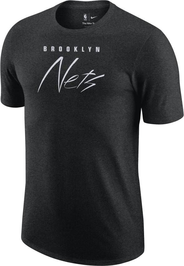 Nike Brooklyn Nets Courtside Max90 NBA T-shirt voor heren Zwart