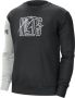 Nike Brooklyn Nets Courtside NBA-sweatshirt van fleece voor heren Zwart - Thumbnail 1