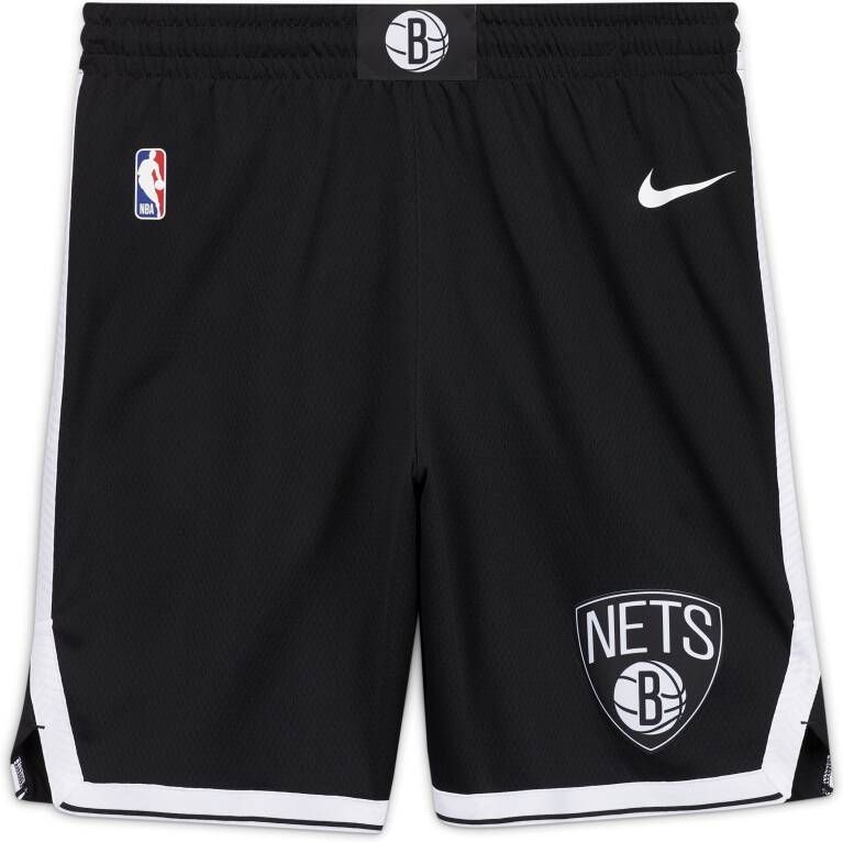 Nike Brooklyn Nets Icon Edition Swingman NBA-herenshorts Zwart