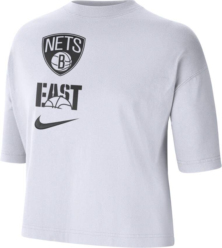 Nike Brooklyn Nets NBA-damesshirt Wit