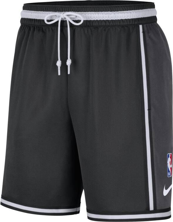 Nike Brooklyn Nets NBA-herenshorts met Dri-FIT Zwart