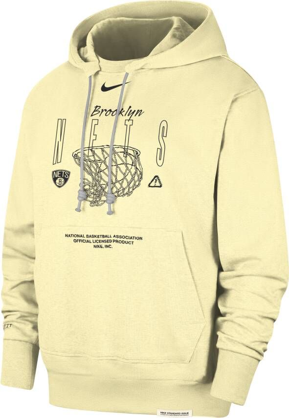 Nike Brooklyn Nets Standard Issue Dri-FIT NBA-hoodie voor heren Bruin