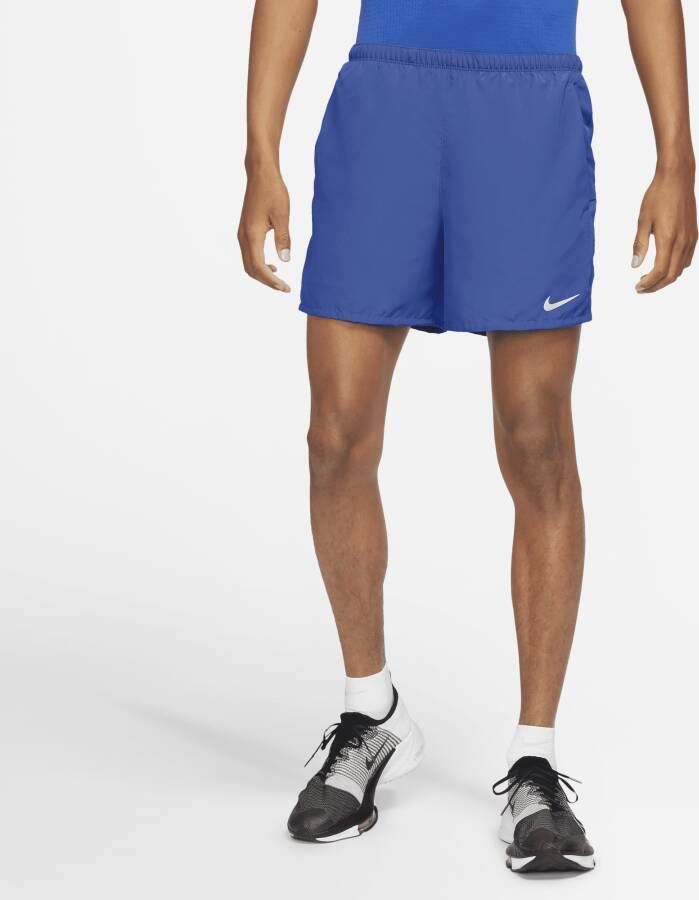 Nike Challenger Hardloopshorts met binnenbroek voor heren (13 cm) Blauw