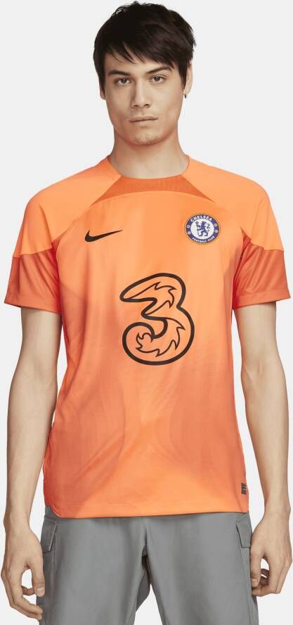 Nike Chelsea FC 2022 23 Stadium Goalkeeper voetbalshirt met Dri-FIT voor heren Oranje