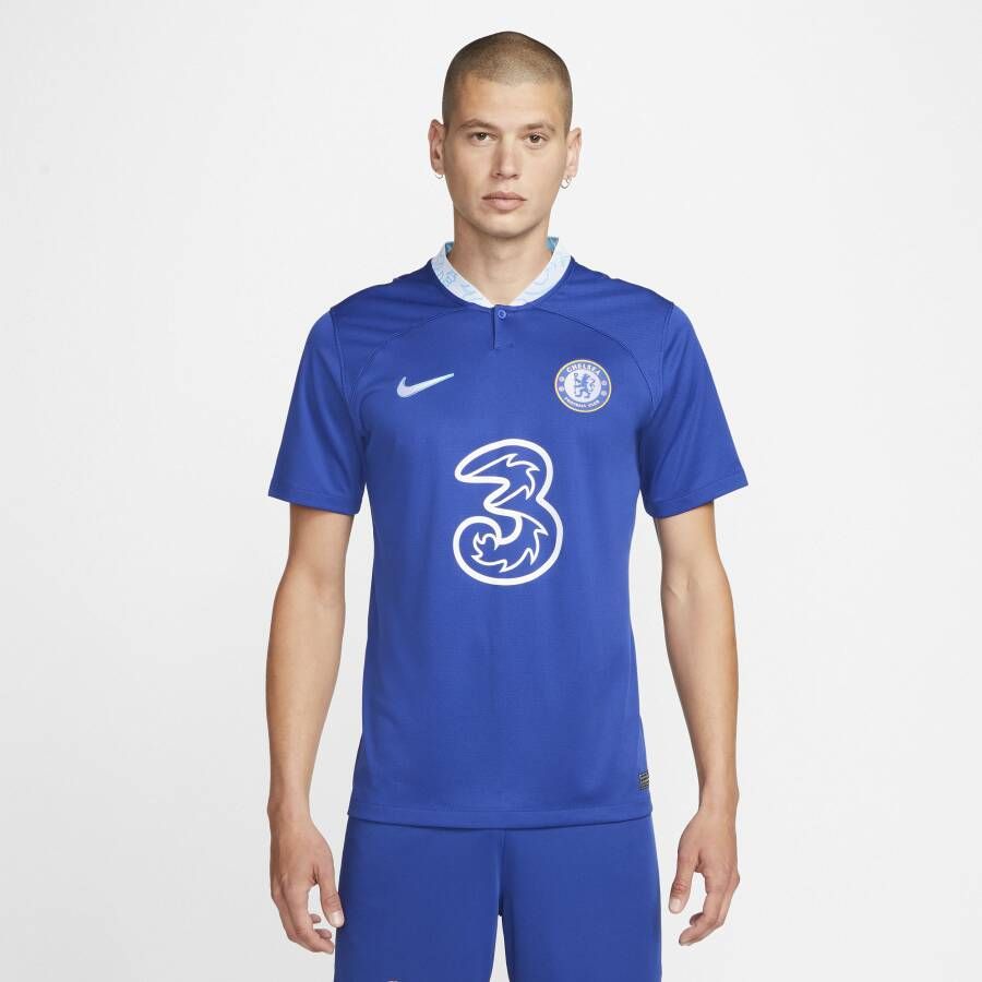Nike Chelsea FC 2022 23 Stadium Thuis Dri-FIT voetbalshirt voor heren Blauw