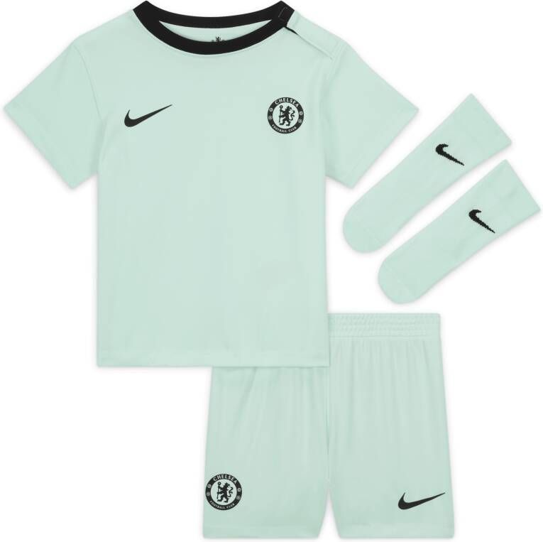 Nike Chelsea FC 2023 24 Derde driedelig voetbaltenue voor baby's peuters Groen